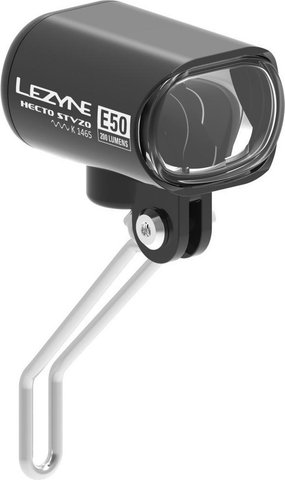 Lezyne Hecto Drive E50 LED Front Light for E-Bikes - StVZO Approved - black/200