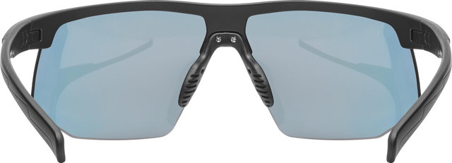 uvex Lunettes de sport Aerios - black mat | mirror red