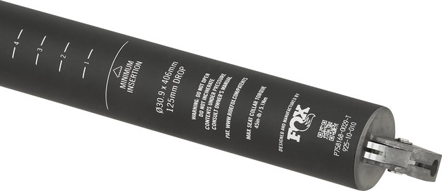 Race Face Turbine R Dropper 125 mm Sattelstütze - black/30,9 mm / 363,5 mm / SB 0 mm / 1-fach Remote