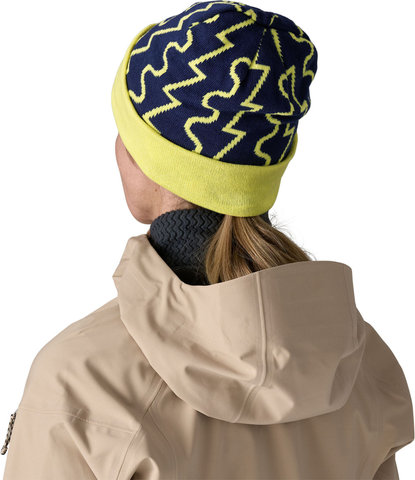 Patagonia PowSlayer Beanie - fresh tracks clement blue