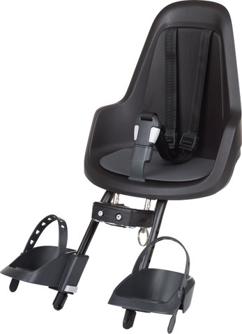 bobike Siège de Vélo pour Enfant Avant Go Mini pour Tube de Direction - black