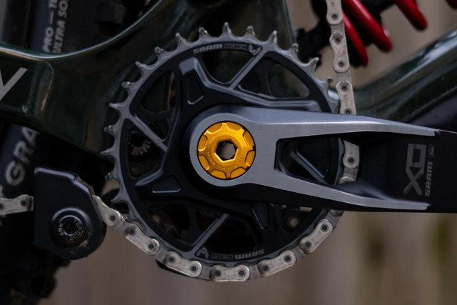 OAK Components Crank Ejecter Cap Set para SRAM DUB & OAK Bielas - gold
