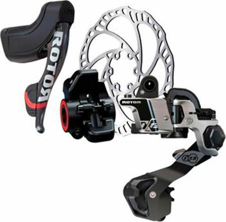 Rotor 1x13 Bremsen und Schaltwerk Set Road Upgrade-Kit - schwarz | ohne