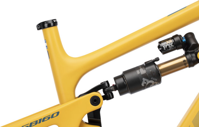Yeti Cycles Kit de cuadro SB160 TURQ Carbon 29" - mustard | 1 1/8" - 1,5" tapered | L