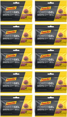 Powerbar PowerGel Shots fruit gummies - 10 pouches - raspberry