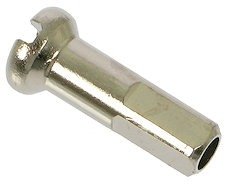Messing-Nippel 2,0 mm - 100 Stück - silber/14 mm