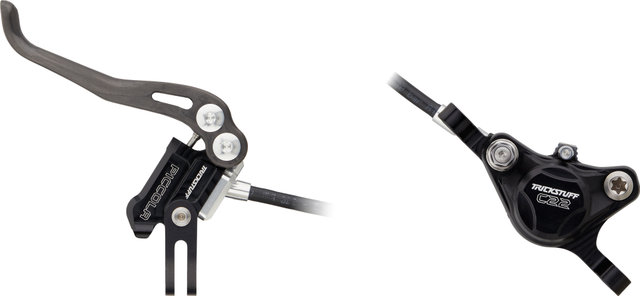 Trickstuff Set de Freins à Disque Piccola Carbon av+arr Postmount - noir-argenté/Ensemble/gauche/droite (spécifique)