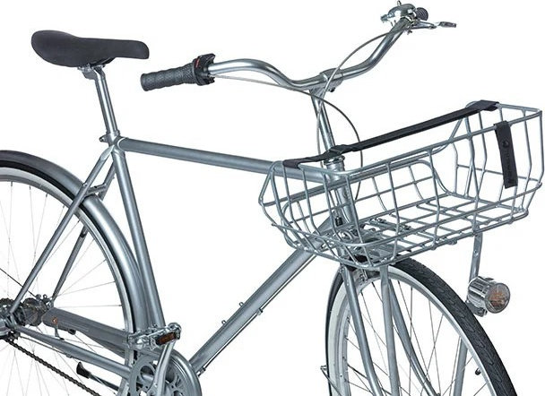 Basil Portland bike basket - matte black/25 l