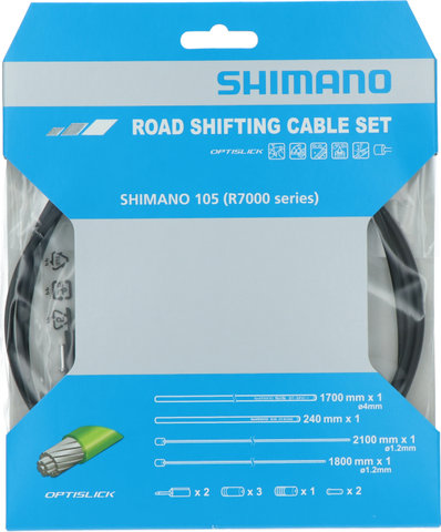 Shimano Set de Câble de Dérailleur 105 R7000 - rouge