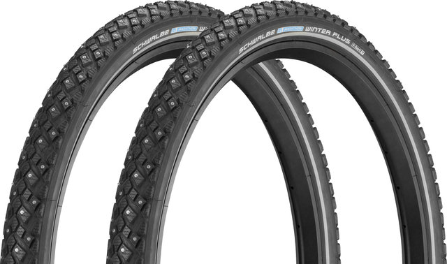 Schwalbe Marathon Winter Plus 20" Draht-Spikereifen 2er-Set - schwarz-reflex/20 "/42 mm/1.6 "/42-406