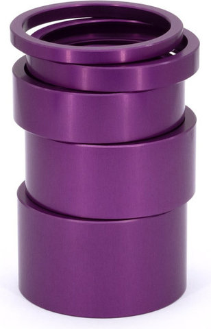 77designz Entretoise 3 mm pour jeu de direction en aluminium 1 1/8" - purple