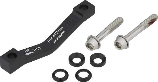 TRP Disc Brake Adapter for 220 mm Rotors - black/PM 8" to PM +17 mm