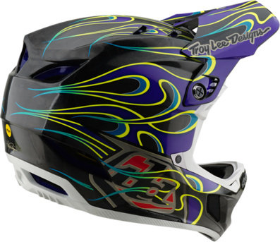 Troy Lee Designs Casque D4 Carbon MIPS - torched black-purple/55 - 56 cm