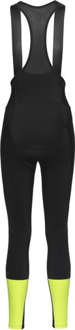 GORE Wear Culotes con tirantes para damas Swiftride Thermo Bib Tights+ - black-neon yellow/M