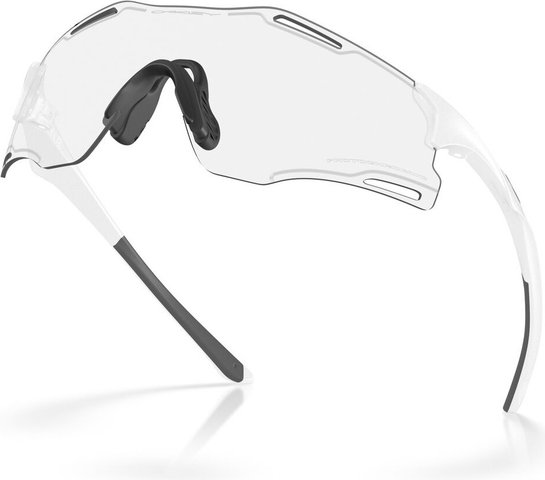 Oakley Gafas deportivas Cybr Zero - matte white/clear to black iridium photochromic
