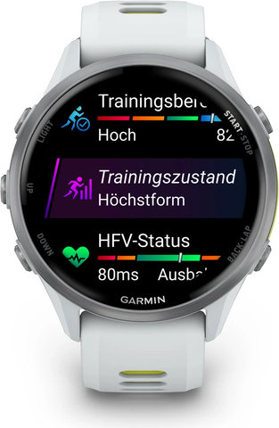 Garmin Forerunner® 970 Smartwatch - steinweiß-titanium-steinweiß-hellgrau