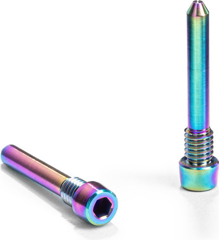 absoluteBLACK Vis de maintien de patin en titane pour Shimano Road - rainbow