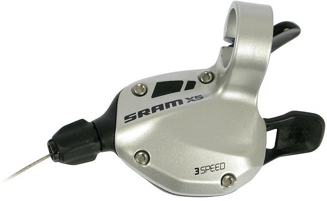 SRAM Maneta de cambios Trigger X5 2/3/9/10 velocidades - plata/3 velocidades