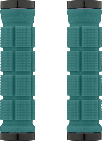 Lizard Skins Northshore Lock On Handlebar Grips - teal/130 mm