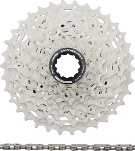 Factor Kit de Cadre OSTRO V.A.M. Disc avec Groupe Ultegra Di2 2x12 et Roues - oceanic edition | XXL | Axe Traversant 12 mm