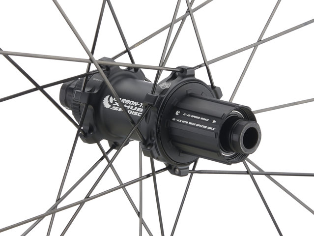 3T Discus 45|40 Carbon-Ti Disc Center Lock Wheelset Carbon 28" - Shimano Road/142 mm/100 mm/28"/Non Boost/Non Boost