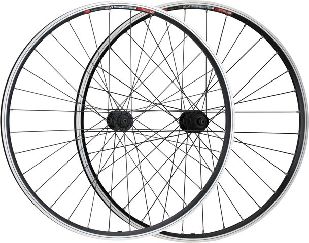 bc basic DT Swiss 535 + Shimano T3000 / DH-C3000 26" Wheelset - black | 26" set (front 9x100 + rear 10x135) Shimano