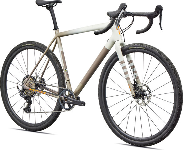 Specialized Bicicleta de gravel Crux Comp Carbon 28" - dune whit-sandstone metallic-desert metallic-orange zest | 175,0 mm | 28" | 50 mm | XXL