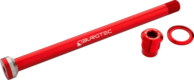 Burgtec Eje pasante trasero para MTBs Transition - race red
