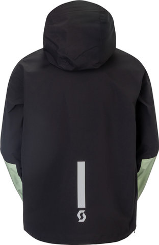 Scott Vertic Pro 3 Layer Waterproof Rain Jacket - black-vapour green | S