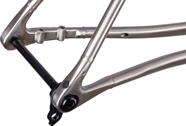 Blackheart Kit de cadre Road Plus Ti - brushed | XXS | 1 1/8" - 1,5" tapered | 51 mm | 0 mm | 28"