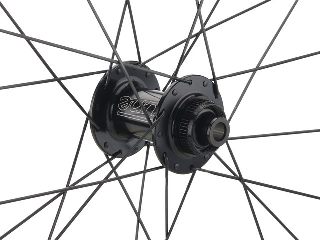tune Schwarzbrenner 45 3.0 Disc Center Lock 28" Laufradsatz - schwarz/28" Satz (VR 12x100 + HR 12x142) SRAM XDR