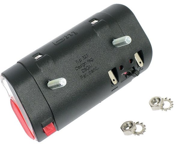 Toplight Line Plus LED Rücklicht mit StVZO-Zulassung - transparent-schwarz/50 mm
