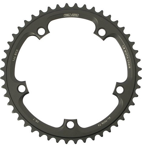 Single Road 5-Arm, 144 mm BCD Chainring for Omnium - grey/48 tooth