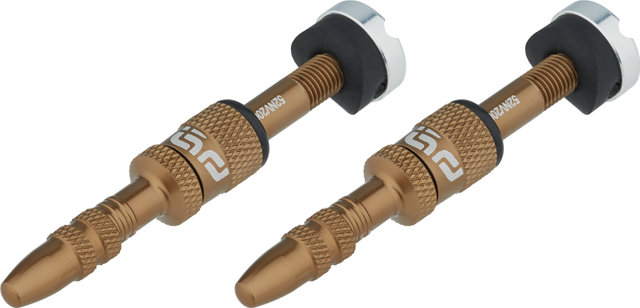 e*thirteen Valve Tubeless Quick Fill - 2 pièces - bronze/SV 16-24 mm