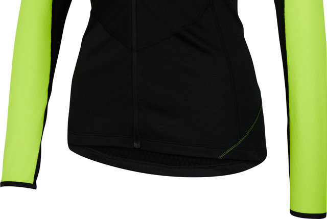 GORE Wear Camiseta de manga larga para damas M Thermo Zip Shirt - black-neon yellow/36/XS/S