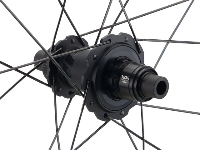 Zipp 858 NSW Carbon Tubeless Disc Center Lock Laufradsatz - black/142 mm/100 mm/28"/SRAM XDR/100 mm/SRAM XDR/100 mm/142 mm