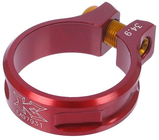 KCNC Abrazadera de sillín MTB QR SC11 - rojo/34,9 mm