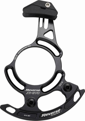 REVERSE Components X11 EVO ISCG 05 Chain Guide - black-white/28 - 36 T/ISCG 05