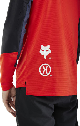 Fox Head Youth Defend Elevated L/S Jersey - fluorescent red/M