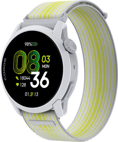 Coros Pace 4 mit Nylon-Armband Multisport-Smartwatch - white