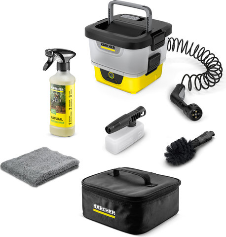 Kärcher OC 4 + Kit de bicicleta limpiador a baja presión con batería - negro-amarillo