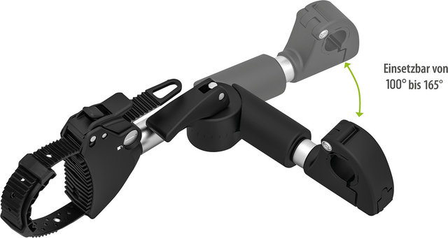 Eufab Strap adjustable frame holder - black-silver