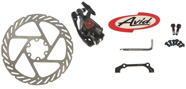 Avid BB7 MTB Disc Brake with Brake Rotor - graphite/front/rear 160 mm rotor