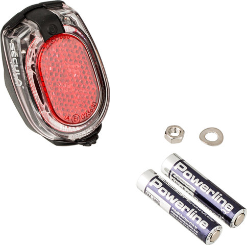 busch+müller Lampe Arrière à LED Secula Permanent (StVZO) - transparent-rouge/fixation aux gardes-boue