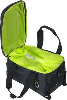 Basil Miles Trunk Bag - black lime/7 l