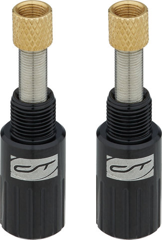 CONTEC Adaptador de válvulas para montaje Tubeless FastAir TL Road - 2 piezas - negro