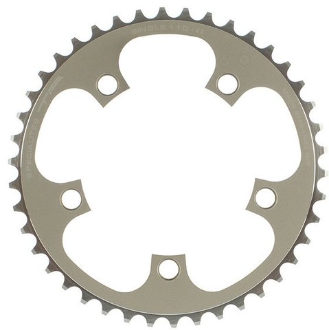 Single Chainring, 5-arm, 110 mm BCD - silver/42 tooth