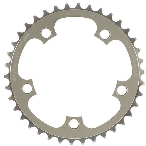 TA Single Chainring, 5-arm, 110 mm BCD - silver/38 tooth