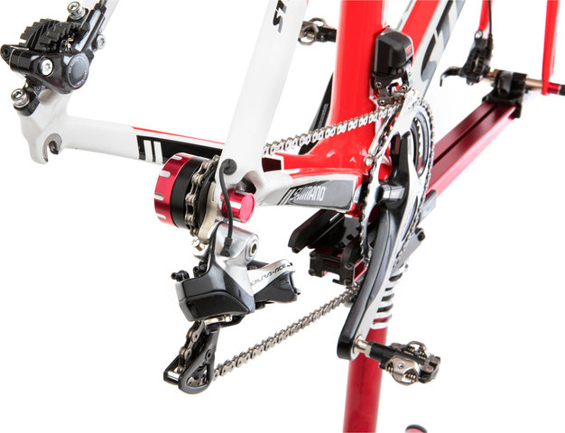 Feedback Sports Soporte de cadena Chain Keeper - rojo / negro