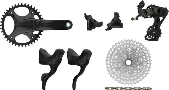 Campagnolo Ekar 13-speed 42 Groupset w/ Disc Brake - black/Campagnolo N3W/9-42/Campagnolo N3W/170,0 mm/none/without